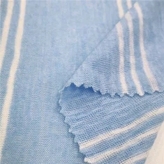 Vải nhuộm sợi bông tuyết Rayon tái chế Polyester