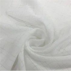 Vải kẻ caro lụa nhân tạo 100% Polyester