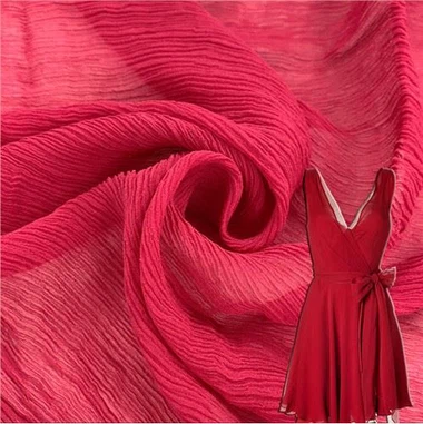 Vải lụa nhăn Georgette