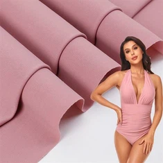 Chất liệu đồ bơi tùy chỉnh Co giãn bốn chiều Toàn bộ vải xỉn màu 82% Nylon 18% Spandex Quần bó thể dục cho nữ Đồ bơi