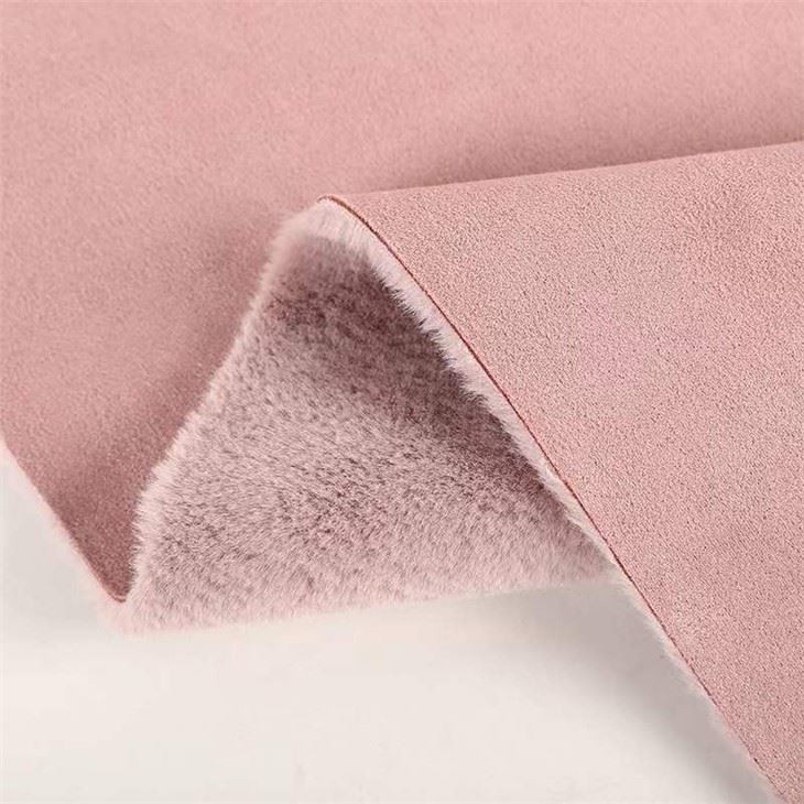 Suede Bonded Fur Rabbit Fabric